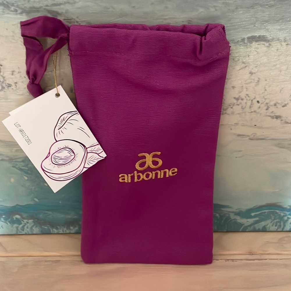 ARBONNE logo’d drawstring bags set of 5 NEW great for gifts